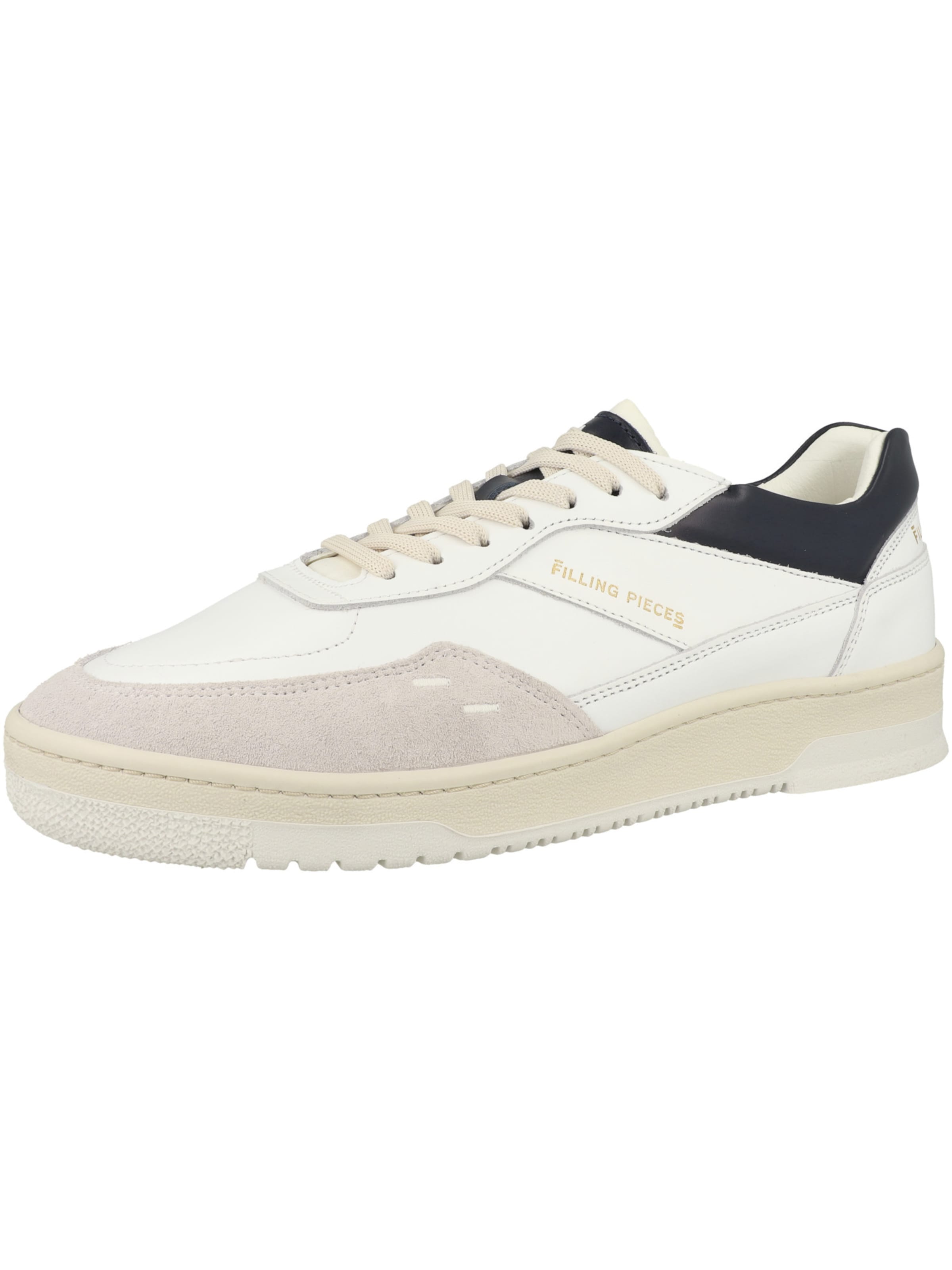 Filling Pieces - Sapatilhas baixas 'Ace' em branco: frente