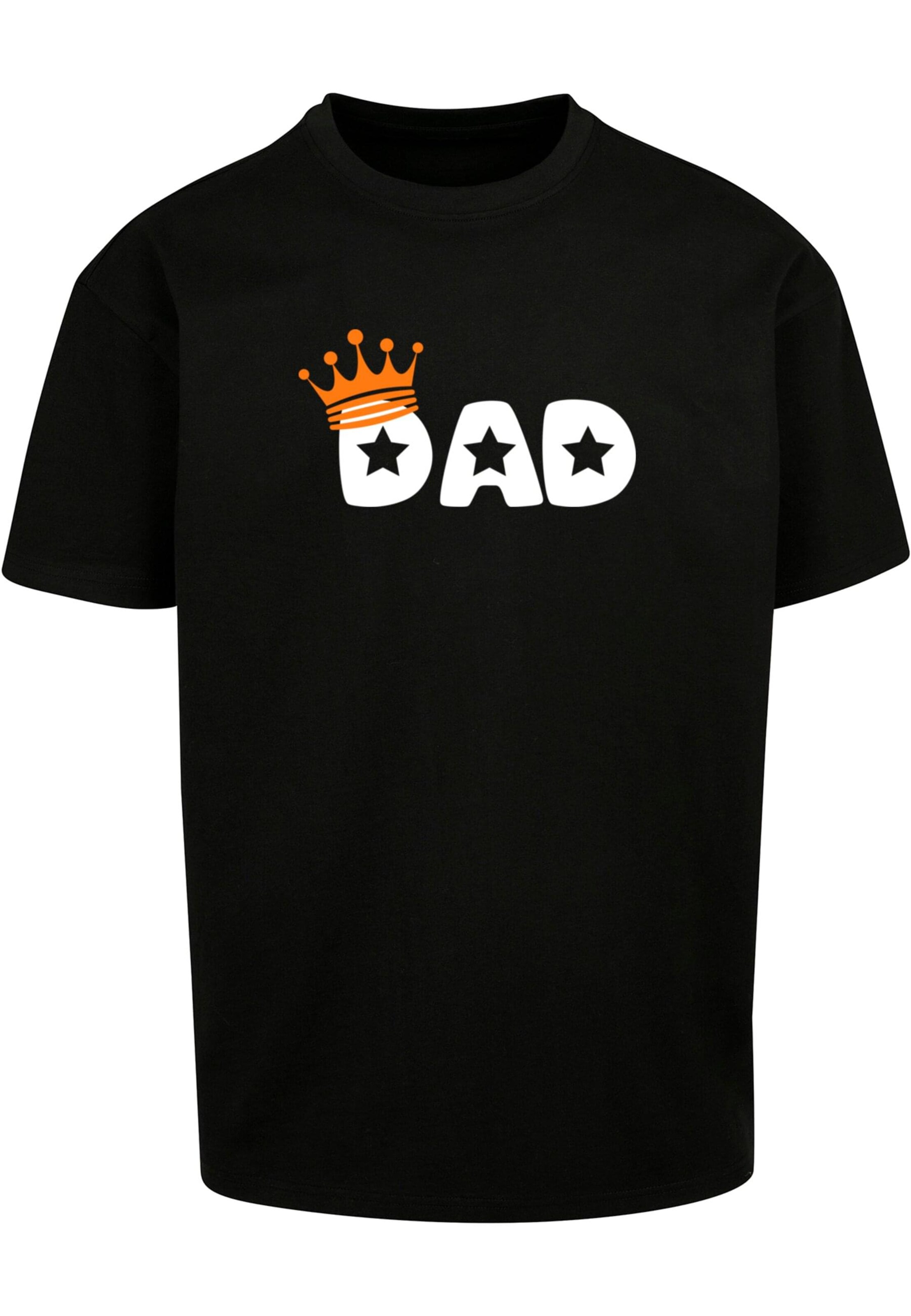 Merchcode Shirt 'Fathers Day - King Dad' in Schwarz: Vorderseite