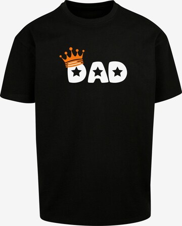 Merchcode Shirt 'Fathers Day - King Dad' in Black: front