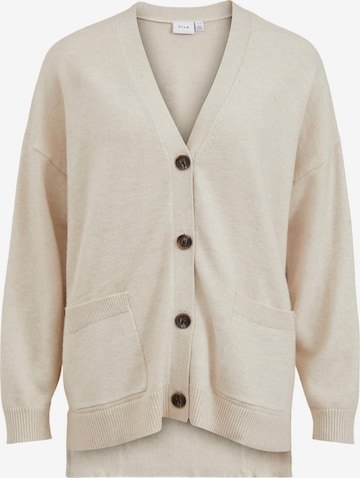 VILA Knit Cardigan 'Ril' in White: front