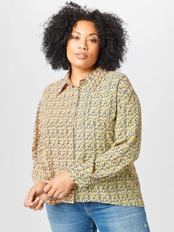 GLAMOROUS CURVE Blouse in Gemengde kleuren: voorkant