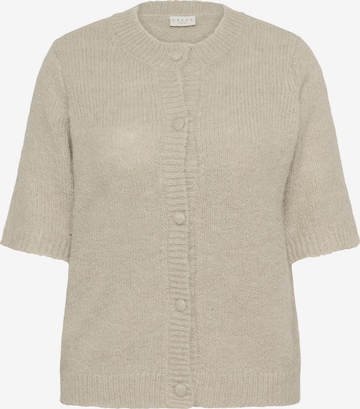 Cardigan KAFFE CURVE en beige : devant