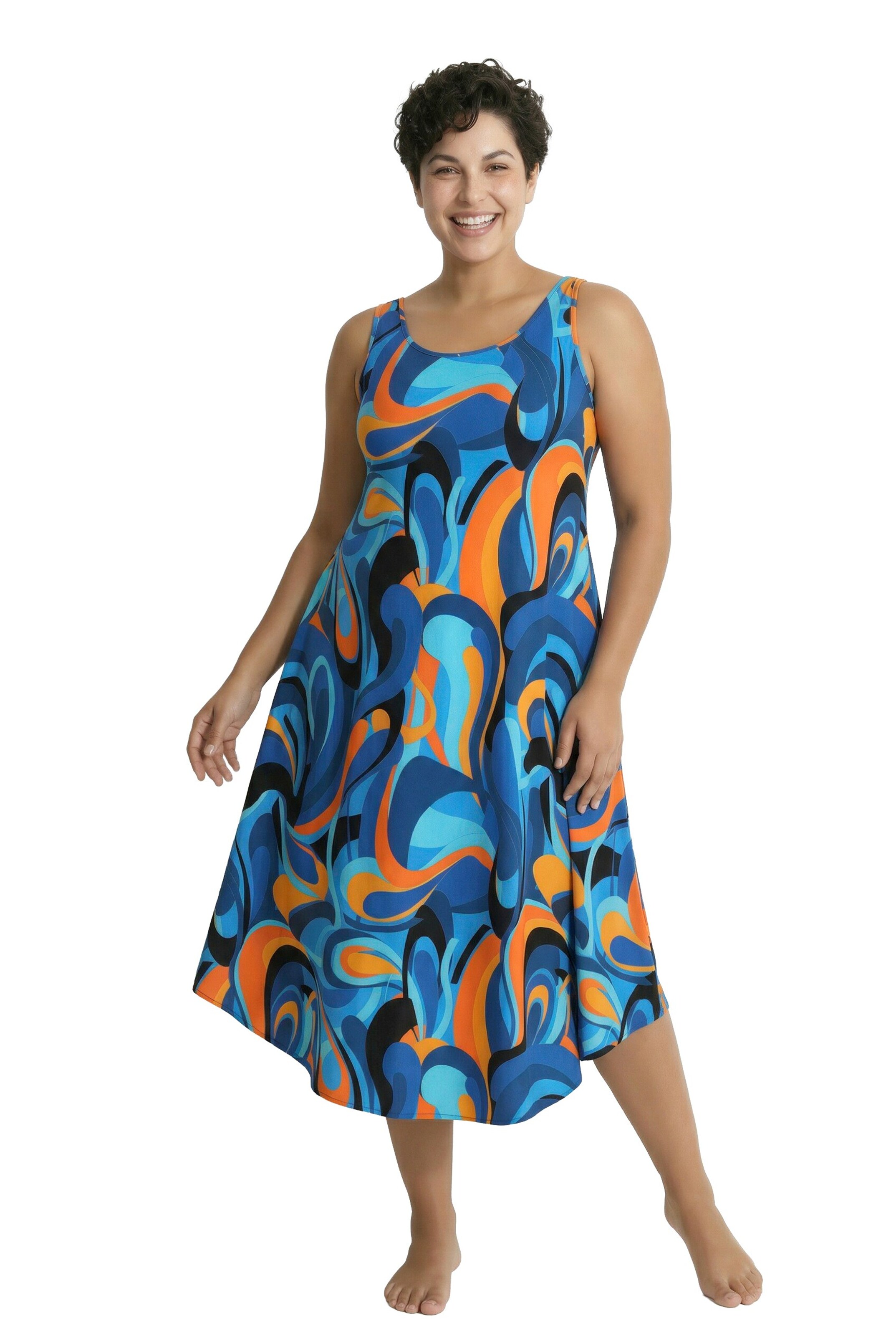 Ulla Popken Jurk in Blauw