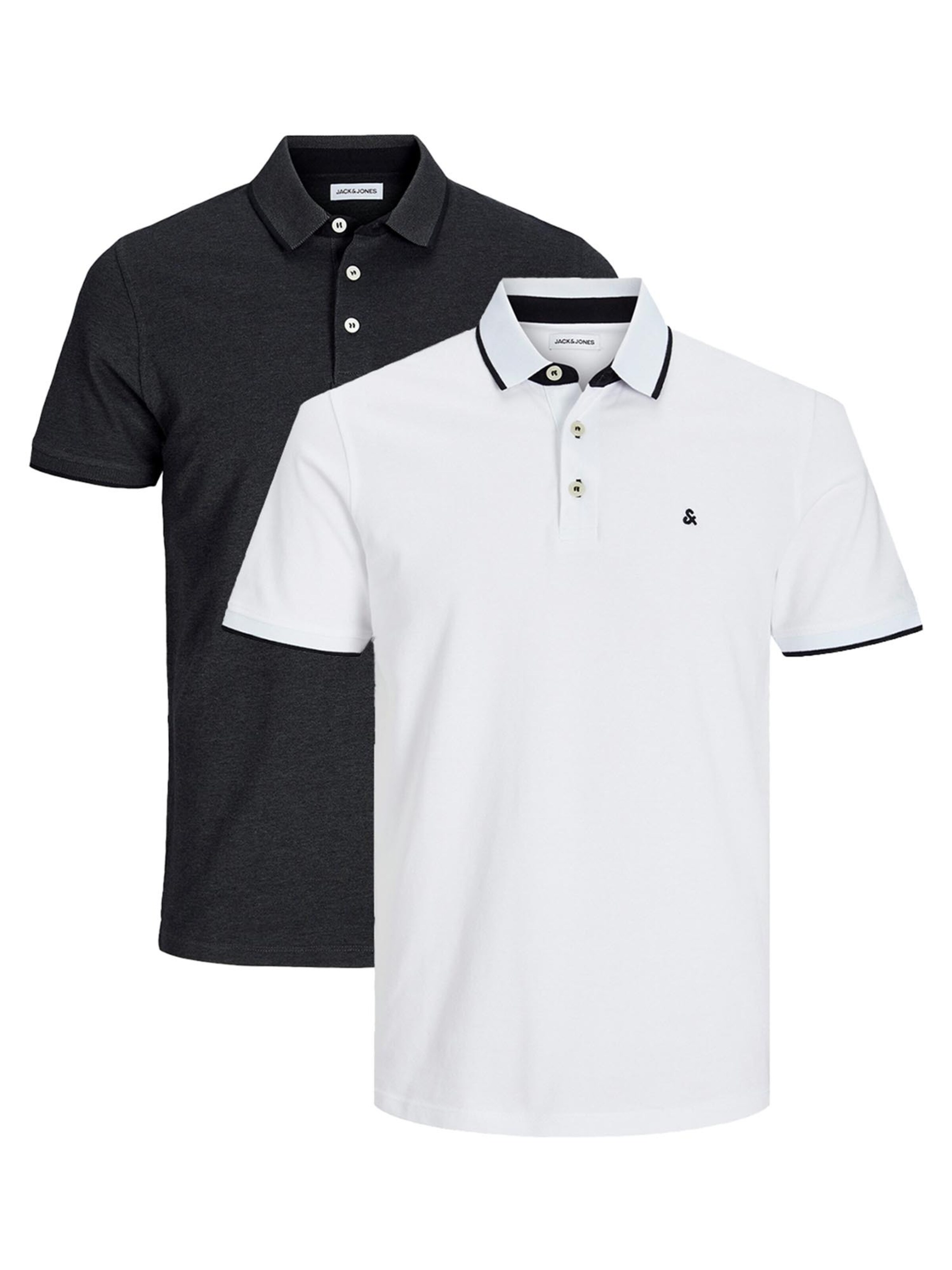 JACK & JONES Shirt 'Paulos - Slim Fit' in Black: front