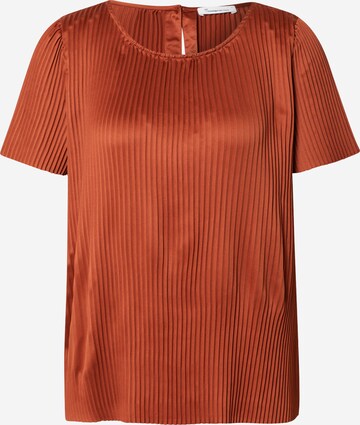 Chemisier 'ROSA' KnowledgeCotton Apparel en orange : devant