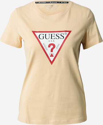 Maglietta di GUESS in arancione: frontale