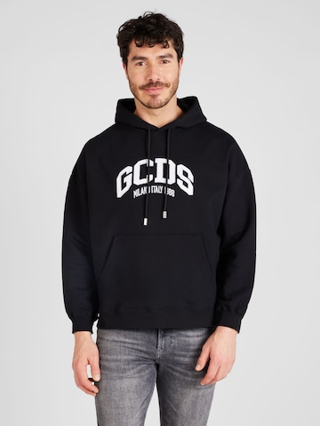 GCDSSweater majica - crna boja: prednji dio