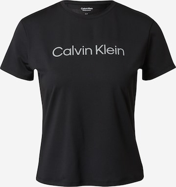 juoda Calvin Klein Sport Sportiniai marškinėliai: priekis