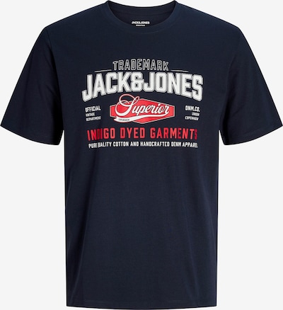 JACK & JONES Majica veličine S u tamno plava / jarko crvena / bijela, Pregled proizvoda