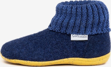 Gottstein Hausschuh 'Alpine Boot RU' in Blau: Vorderseite