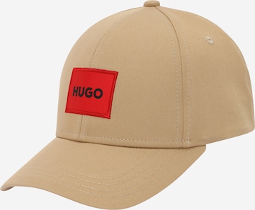 HUGO Cap in Beige: front