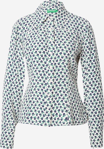 UNITED COLORS OF BENETTON Blouse in Wit: voorkant