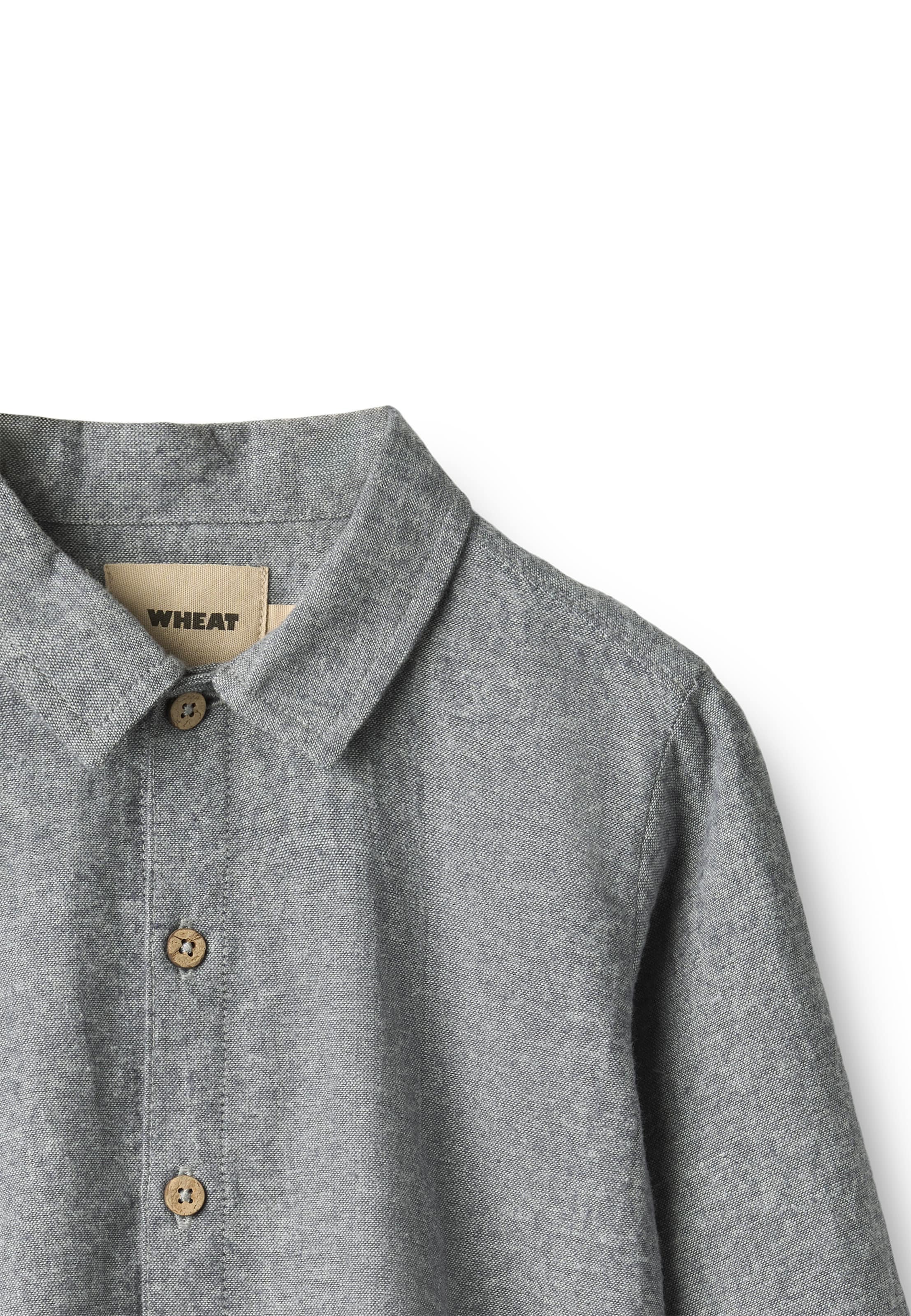 WHEAT Regular Fit Hemd 'Oscar' in Grau