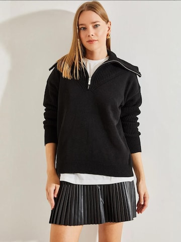 Bianco Lucci - Pullover 'Pullover' em preto: frente