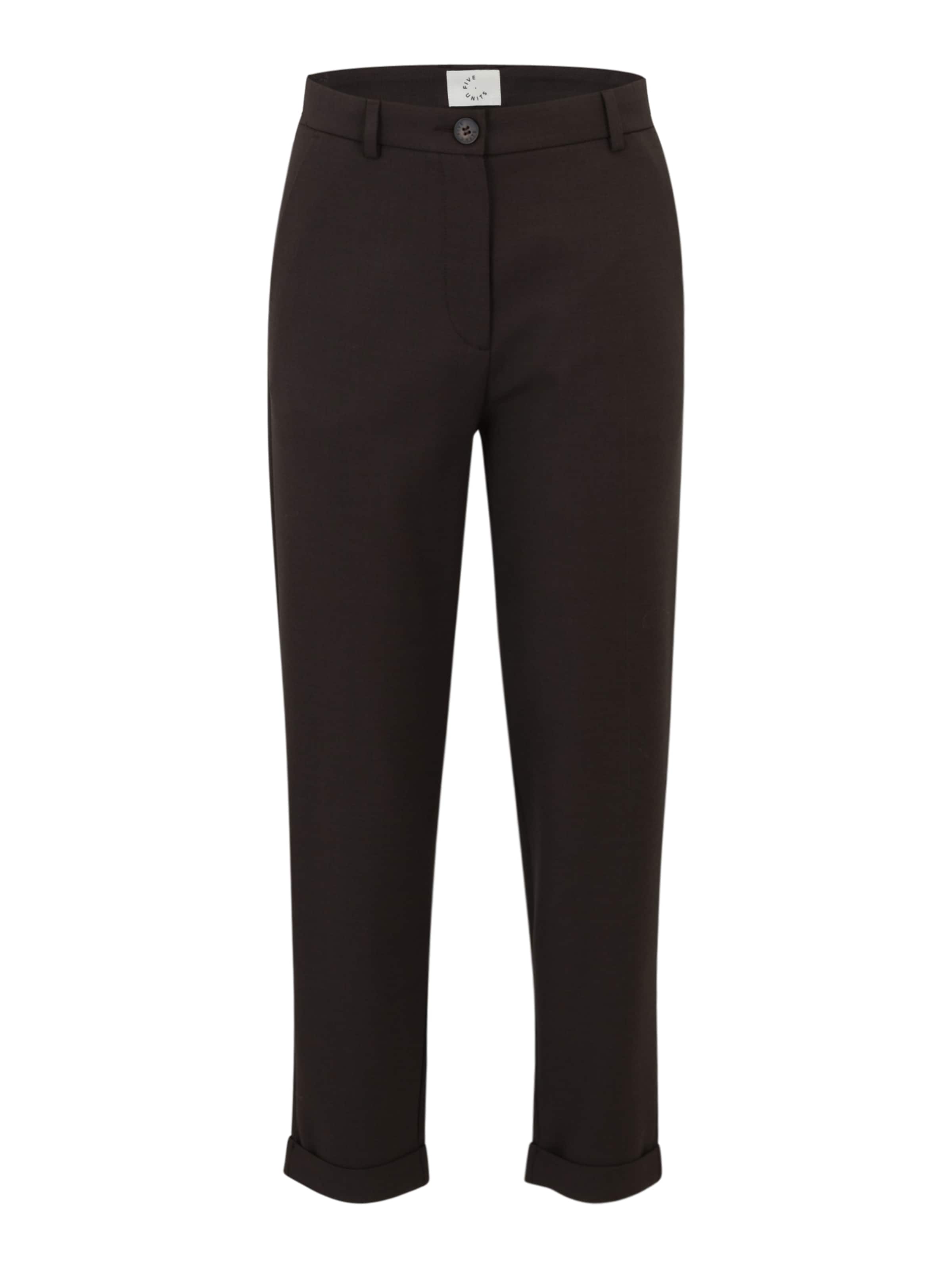 FIVEUNITS Regular Chino trousers 'Emma' in Brown: front