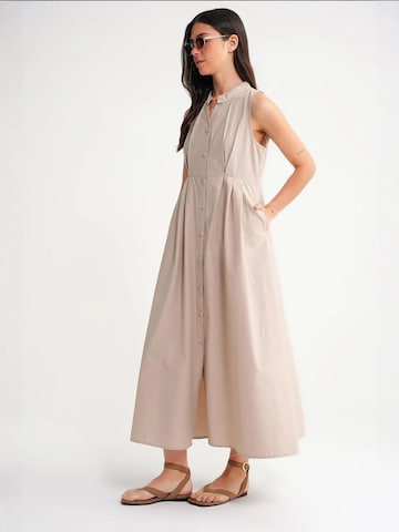 Robe-chemise MixRay en beige