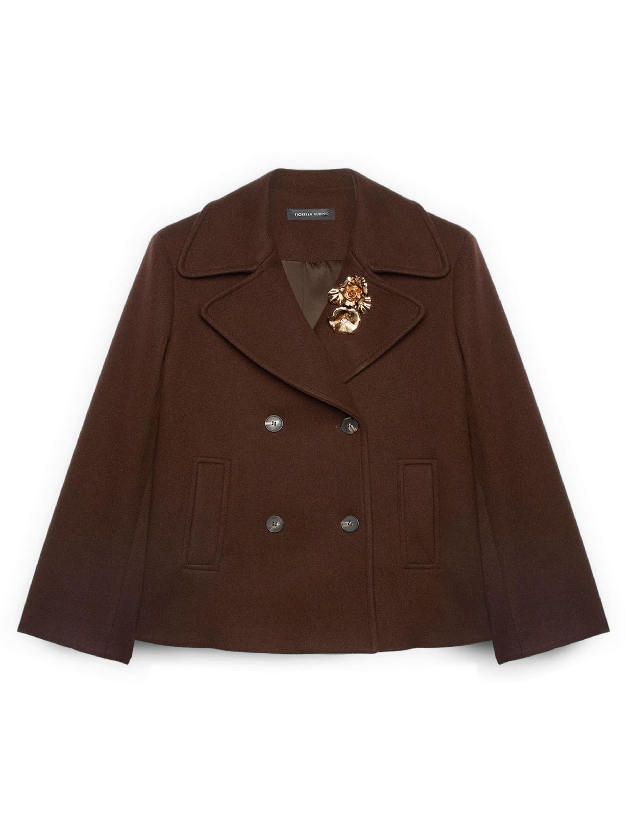 Fiorella Rubino Winter coat in Brown, Item view