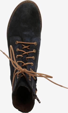 JOSEF SEIBEL Lace-Up Ankle Boots 'Sienna' in Blue