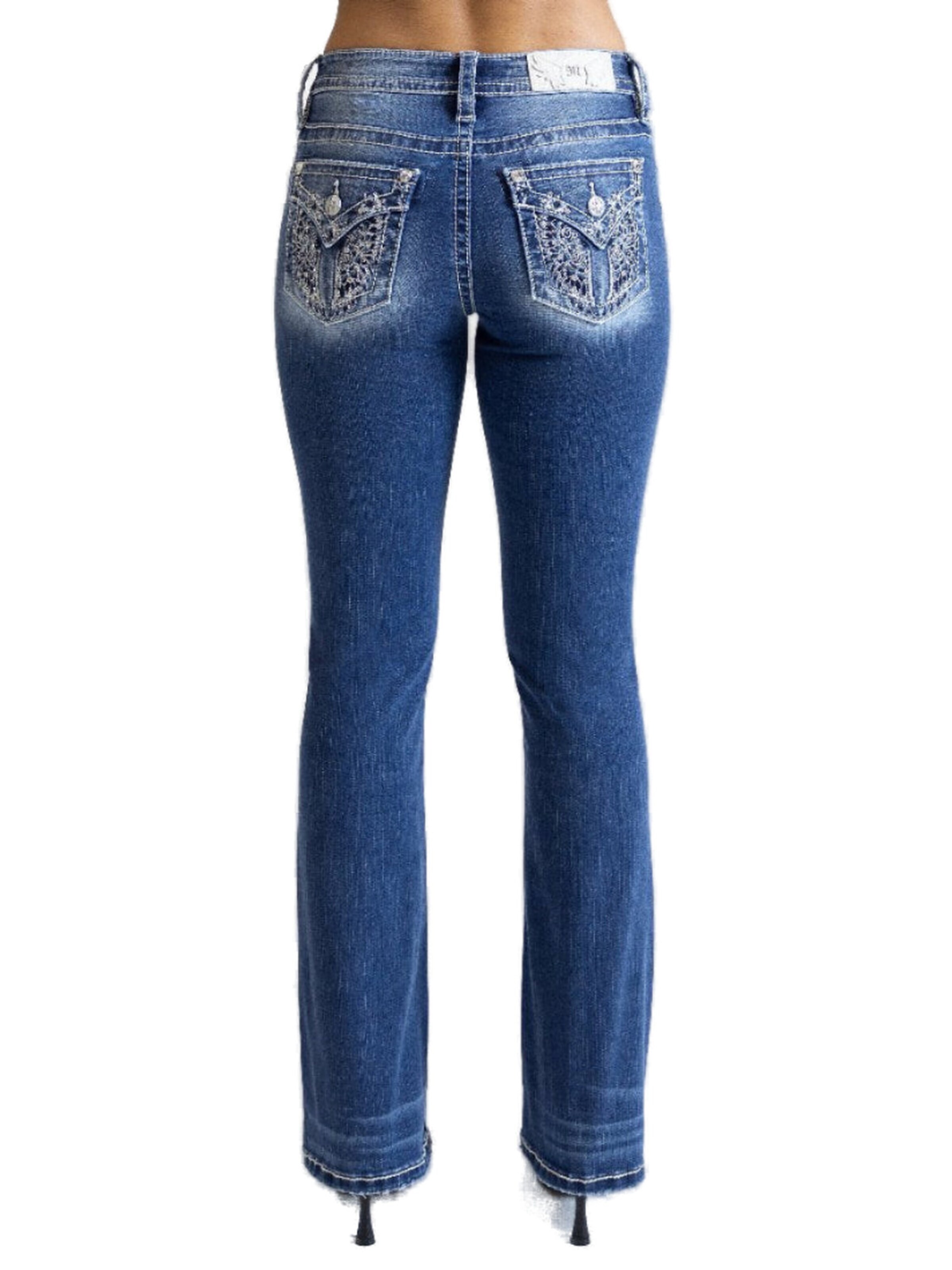 Miss Me Boot cut Jeans 'K1446 Jeans Mid-Rise Bootcut' in Blue