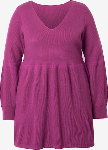 MIAMODA Sweater in Purple: front