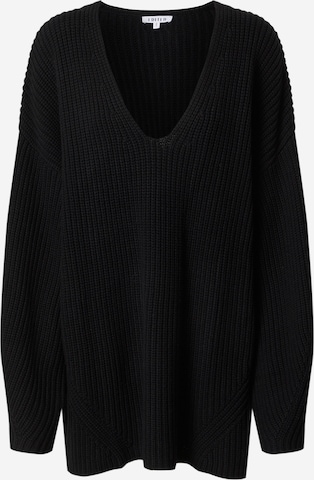 EDITED Пуловер 'Yveline' в черно: отпред