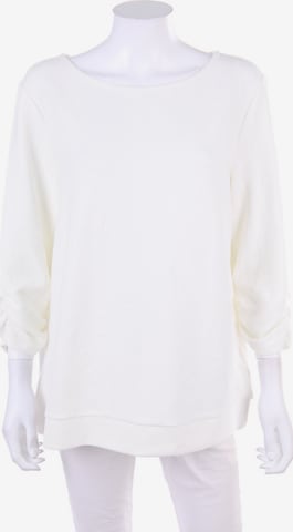 TOM TAILOR Sweatshirt & Zip-Up Hoodie in XL in White: front