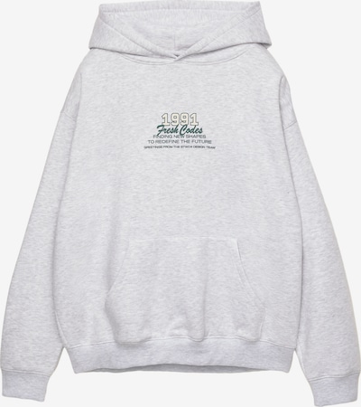 Pull&Bear Sweater majica 'STWD FRESH CODES' u svijetlosiva / smaragdno zelena / pastelno zelena, Pregled proizvoda