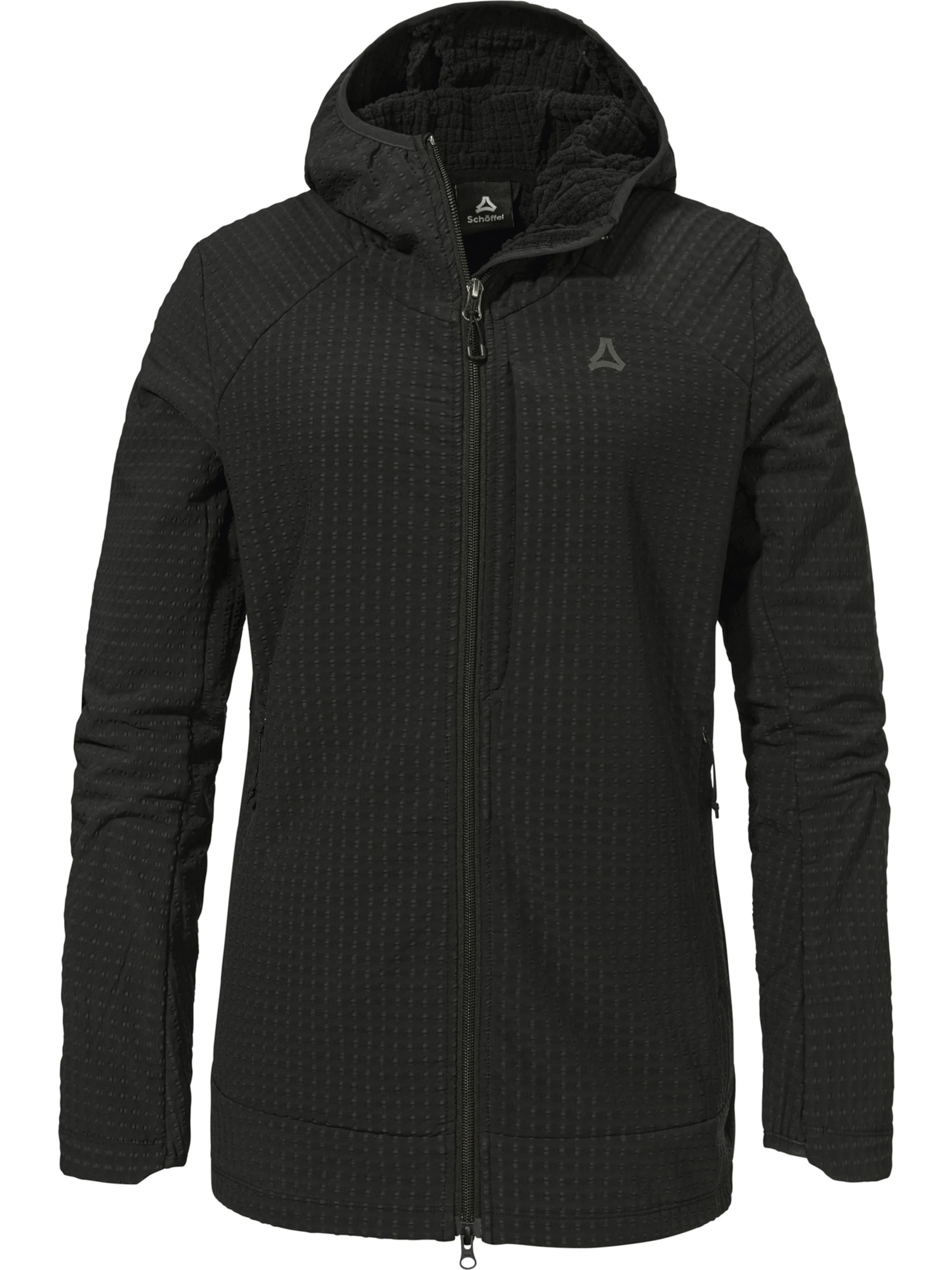 Schöffel Athletic fleece jacket 'Enixa' in Black: front