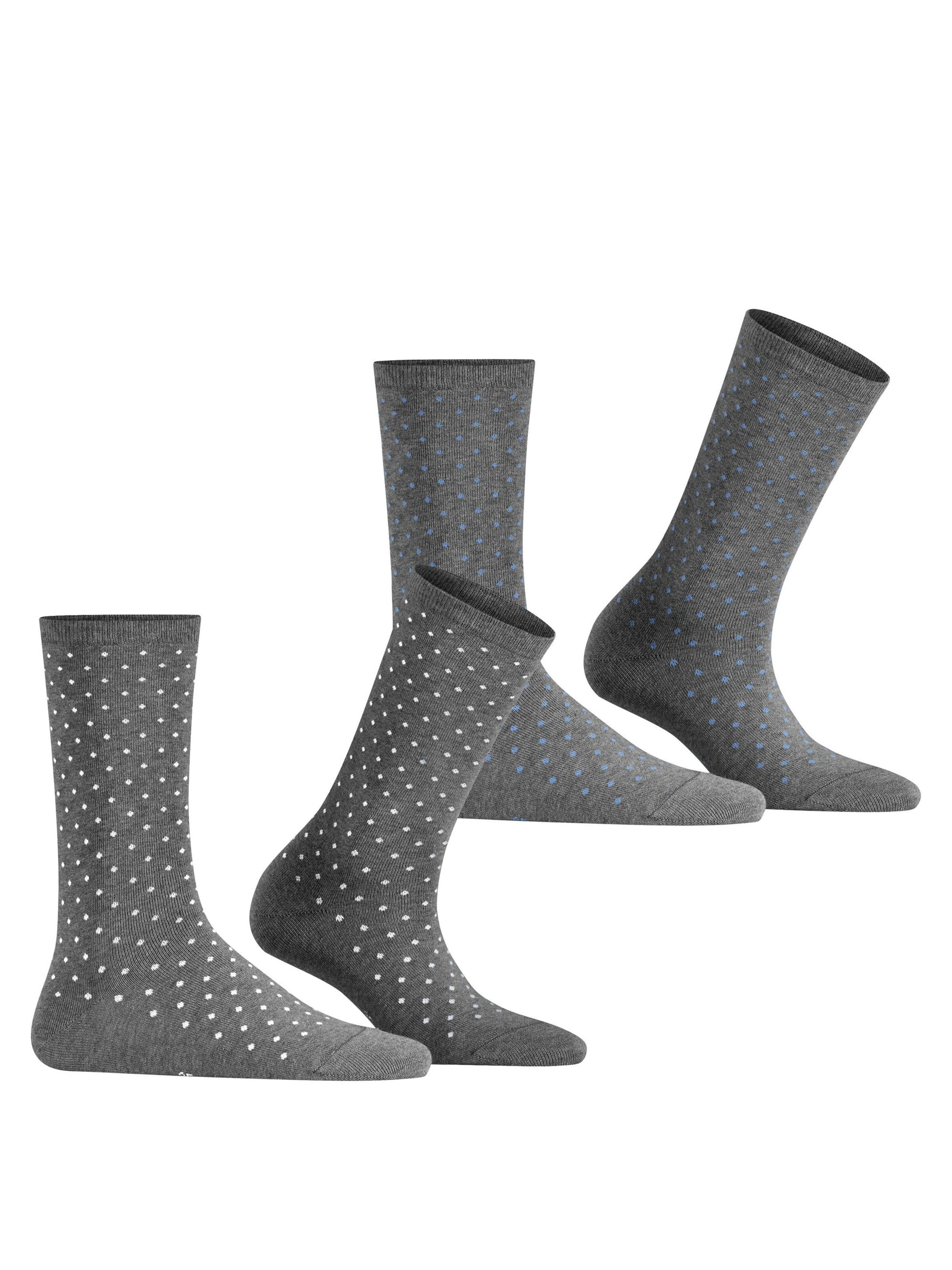 ESPRIT Socken 'Fine Dot 2-Pack'‌ in Grau