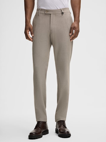 Coupe slim Pantalon chino 'Code' STRELLSON en beige : devant