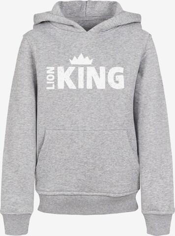 F4NT4STIC Sweatshirt 'Disney König Der Löwen Movie Crown' in Grau: predná strana