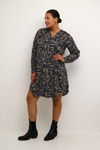 KAFFE CURVE Shirt Dress 'Milana' in Blue