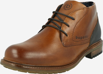 bugatti Boots med snörning 'Rettore' i brun: framsida