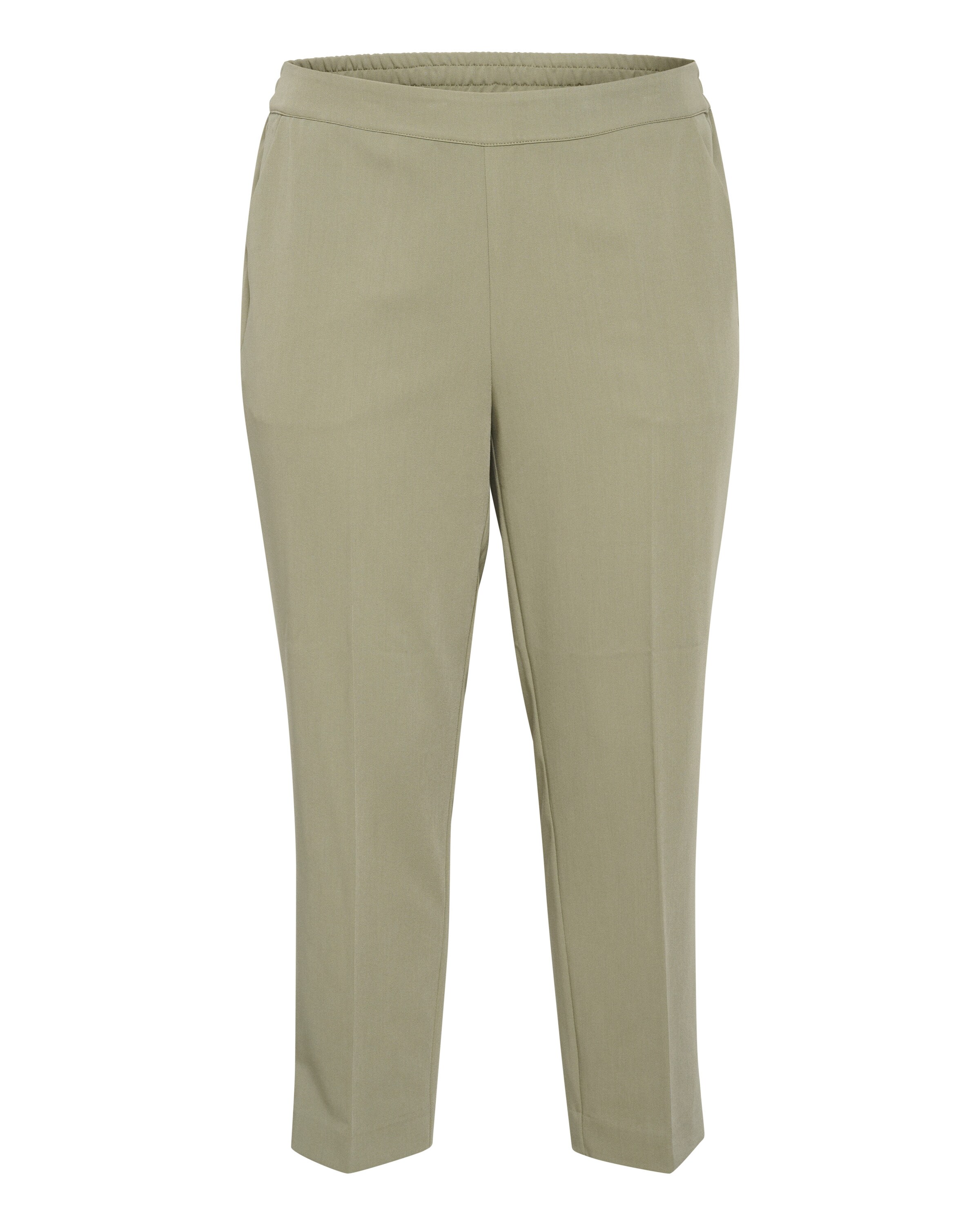 KAFFE CURVE Bügelfaltenhose 'Sakira' in Grün: Vorderseite