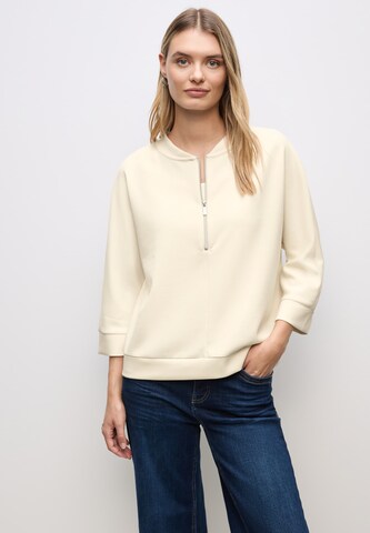 STREET ONE Sweatshirt in Beige: front