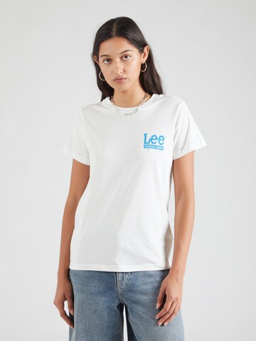 Lee T-shirt 'SMALL LEE TEE' i beige: framsida