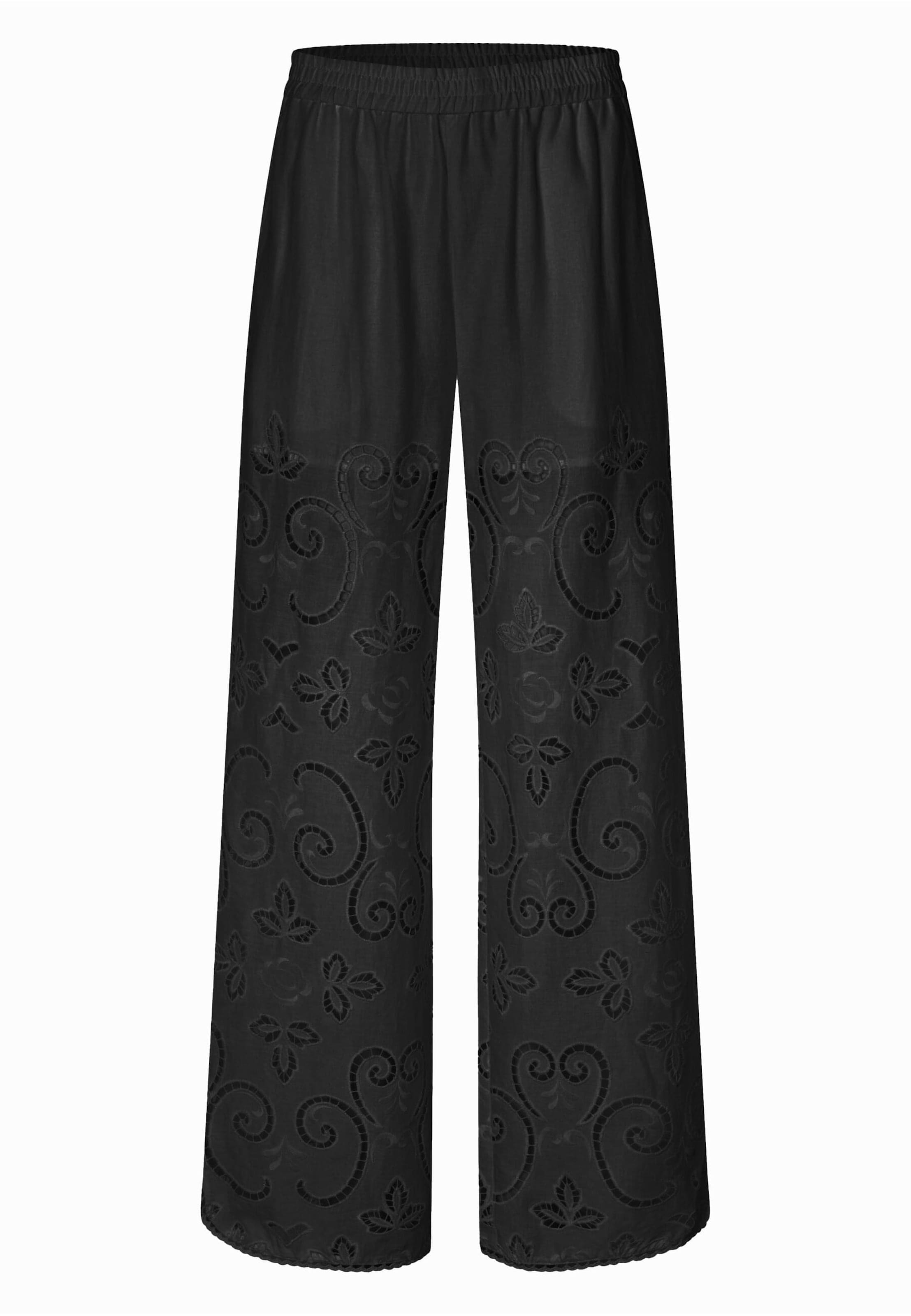 SECOND FEMALE Normální Kalhoty 'Vilma' – černá: přední strana