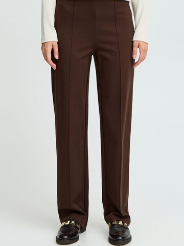 Regular Pantalon à plis ' PARRIN ' b.young en marron : devant