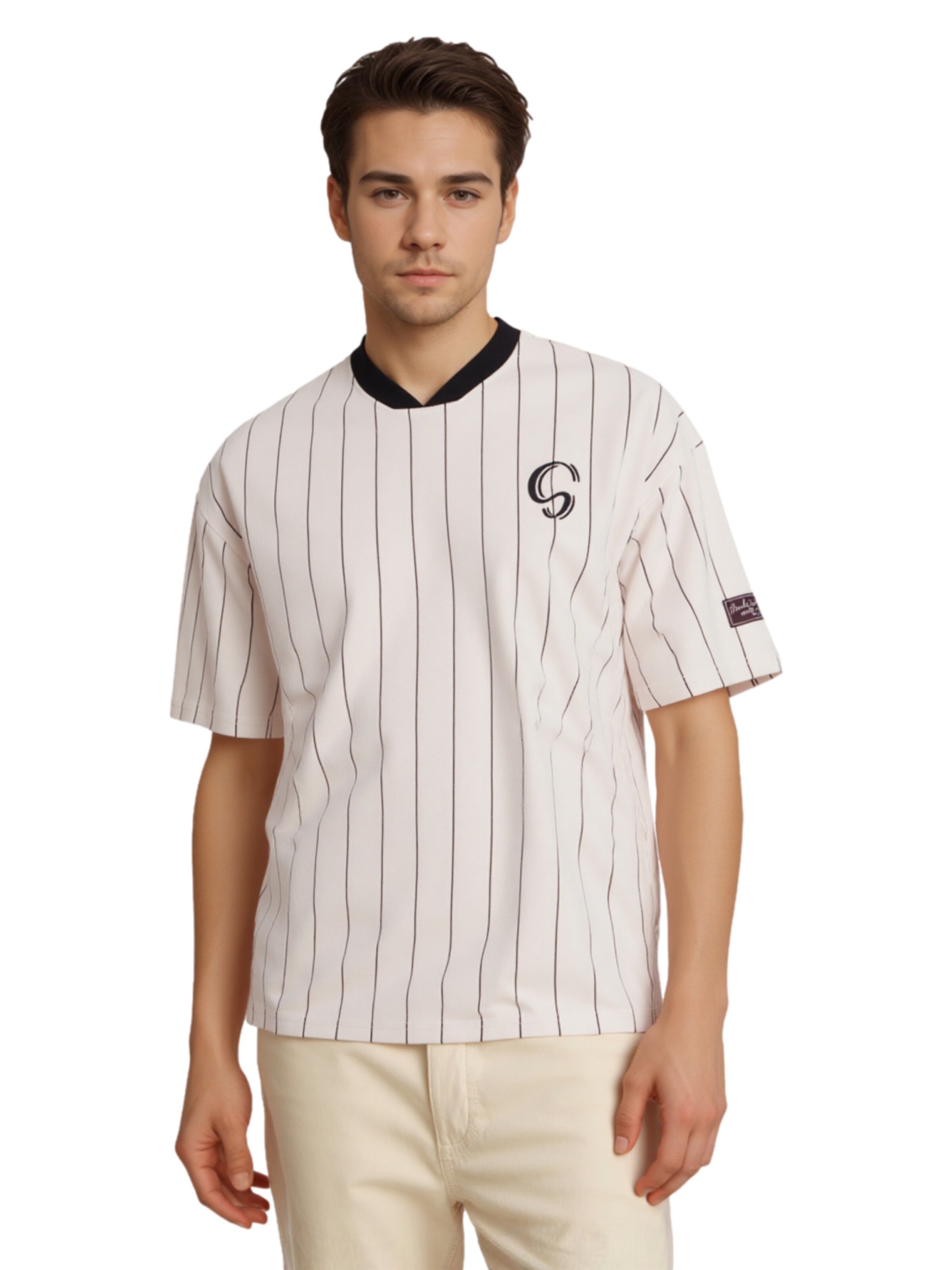 T-Shirt !Solid en blanc : devant