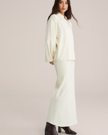 Chemisier 'Studio' WE Fashion en blanc
