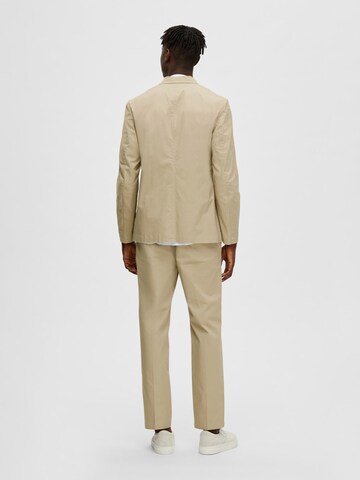 SELECTED HOMME Regular fit Colbert 'Loik' in Beige