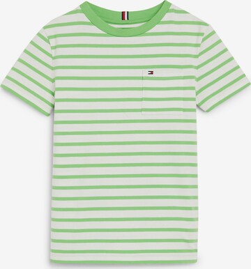 T-Shirt 'Breton' TOMMY HILFIGER en vert : devant
