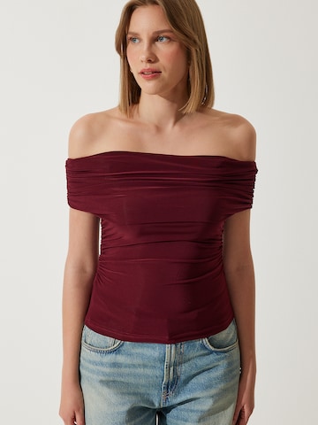 Happiness İstanbul - Blusa em vermelho: frente