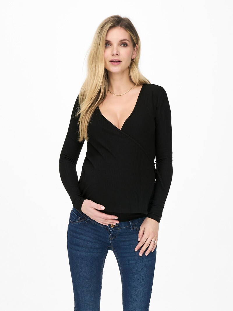 Women Clothing Only Maternity Long sleeves Black