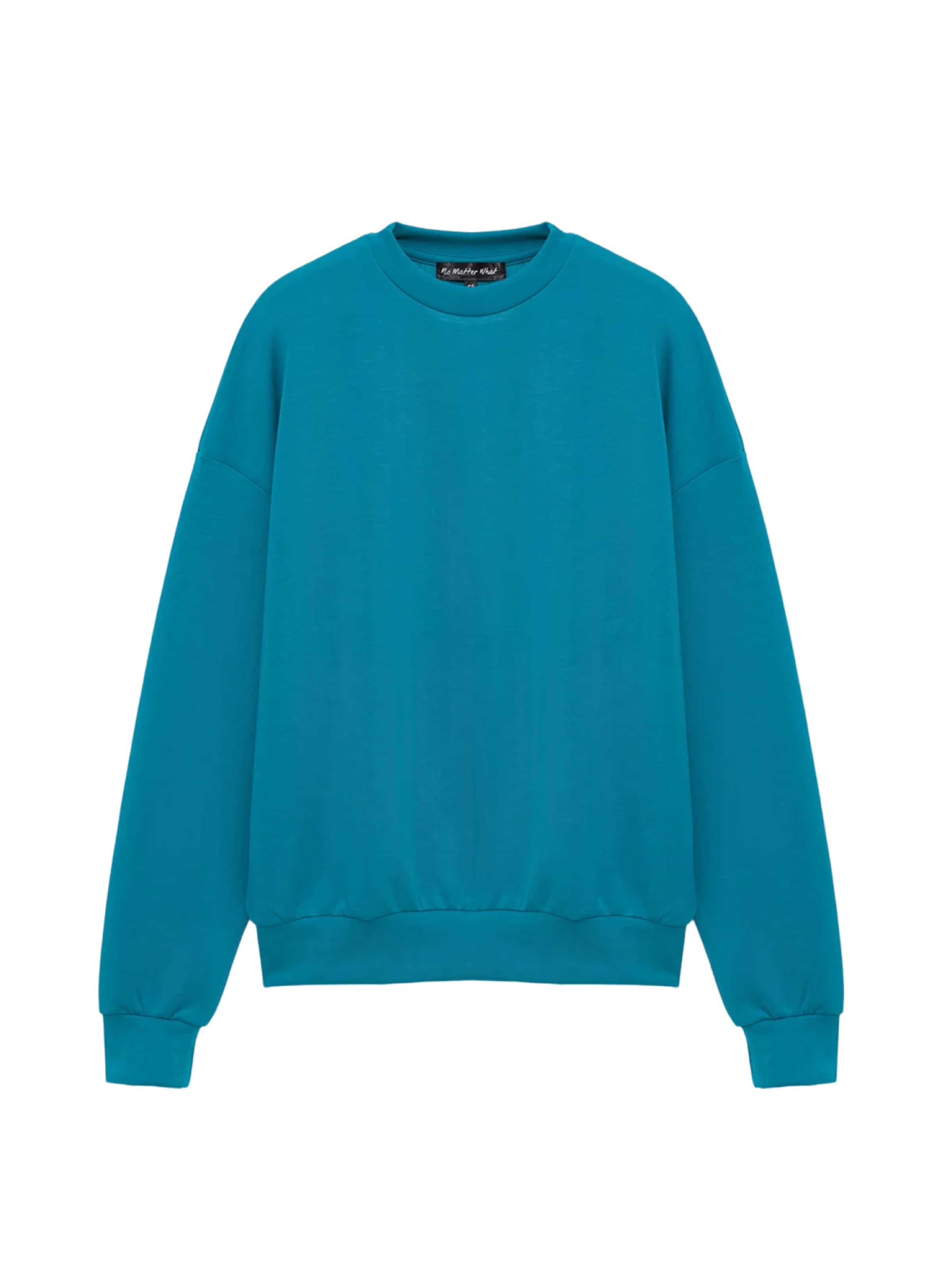 No Matter What Sweatshirt in türkis, Produktansicht