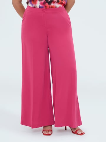 Wide leg Pantaloni di Fiorella Rubino in rosa