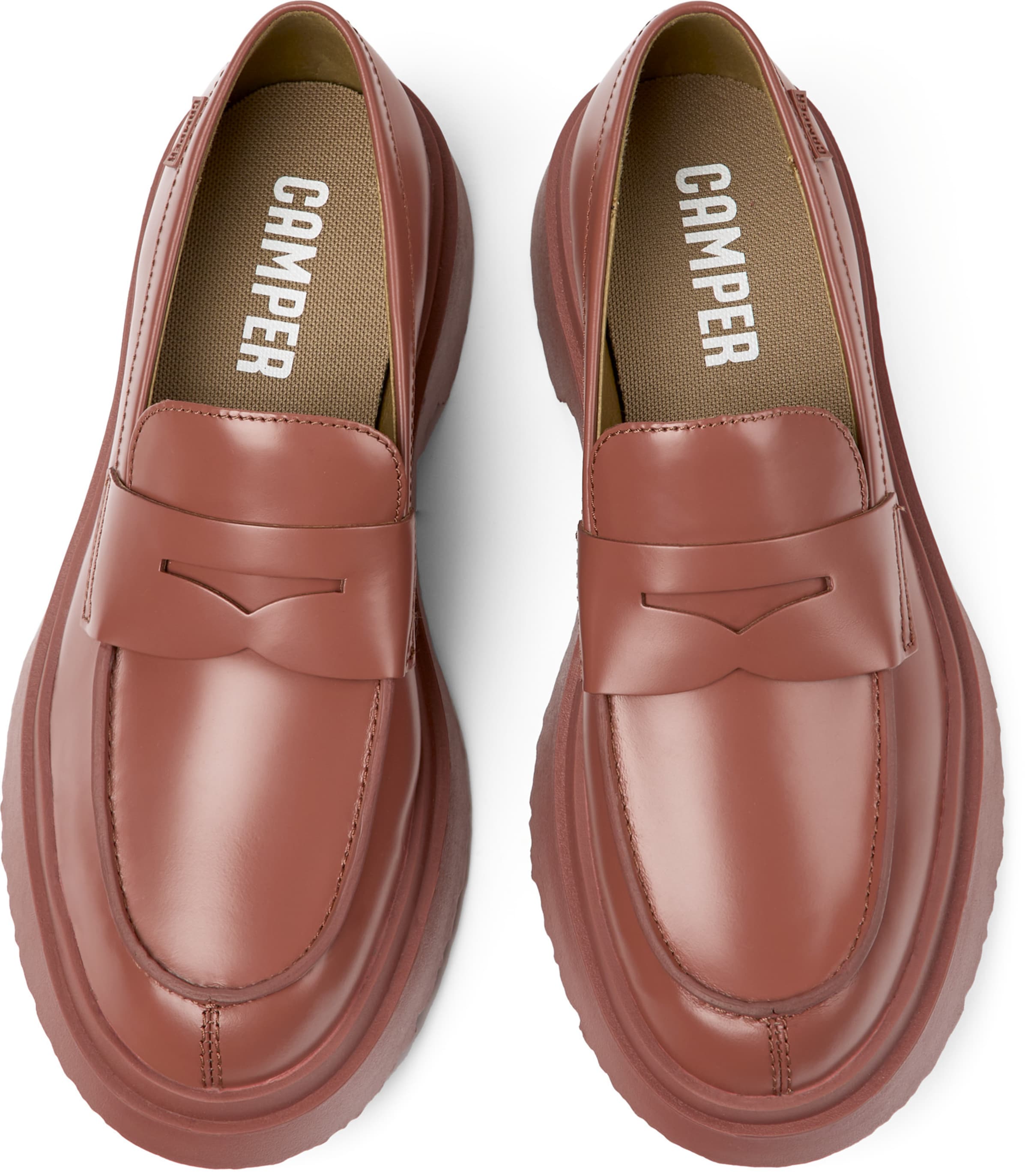 CAMPER Mokassin ' Walden Twins ' in Rot