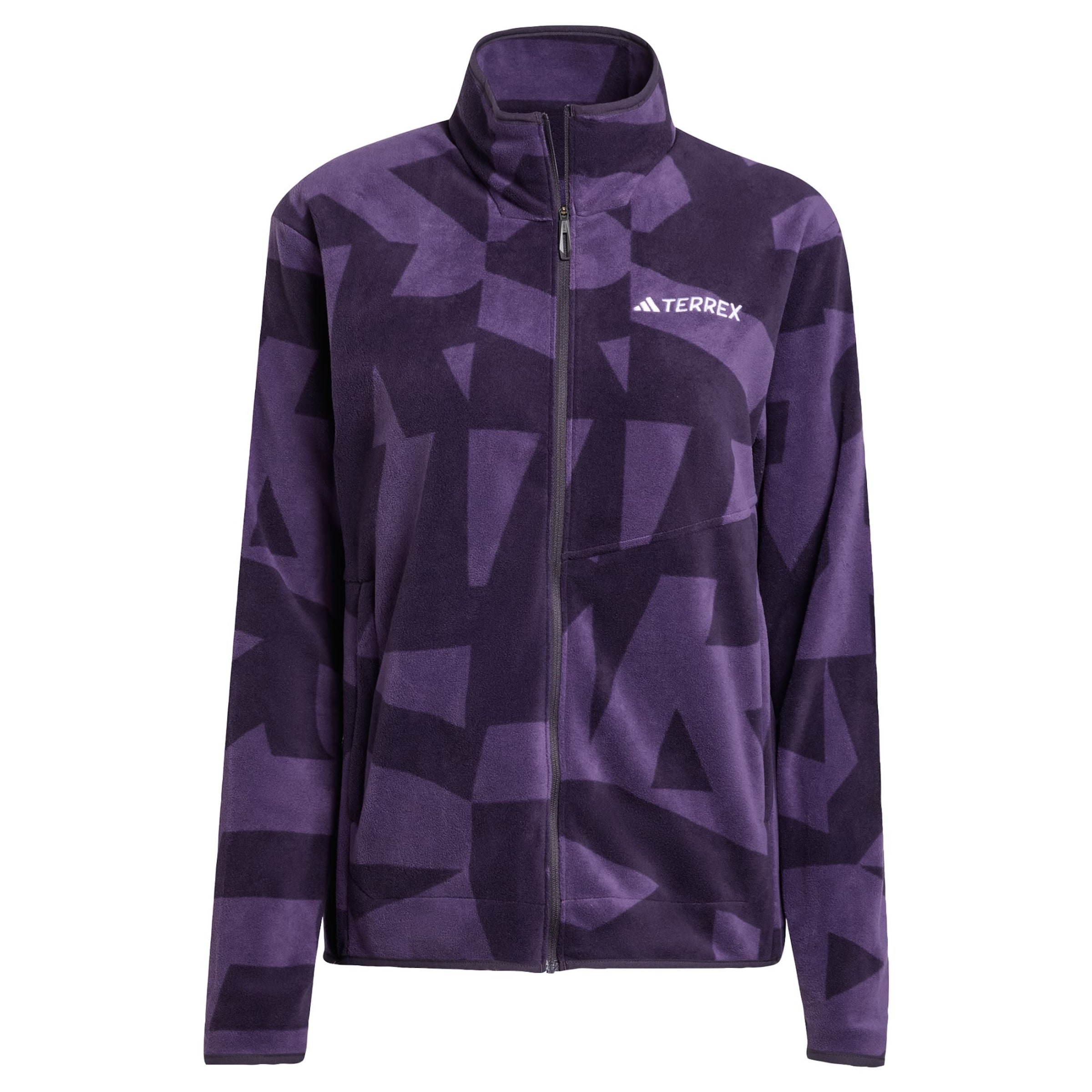 Jachetă  fleece funcțională 'Multi Printed Full-Zip Fleece' de la ADIDAS TERREX pe mov: față