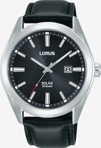 LORUS Analoguhr in Schwarz: predná strana