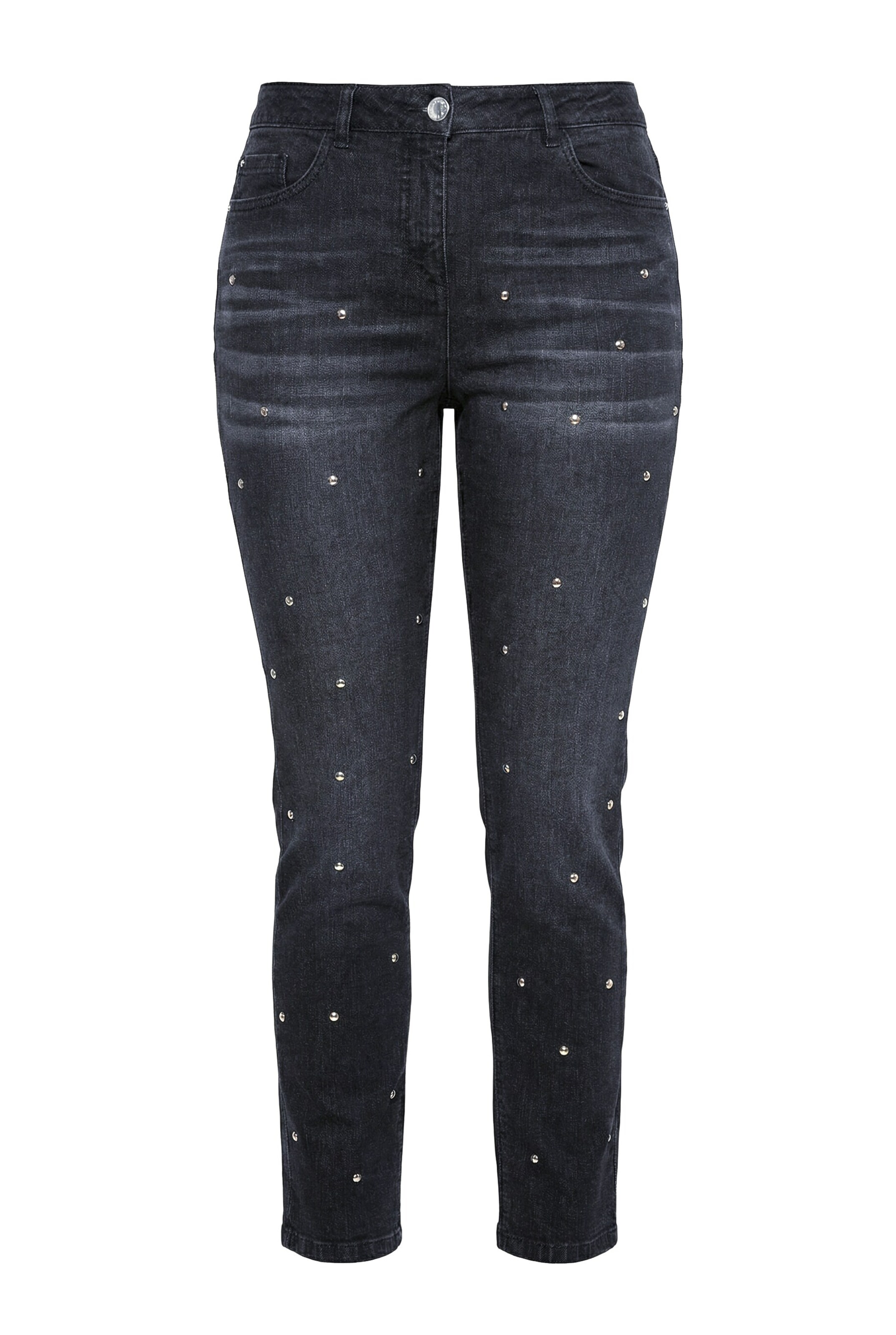 Angel of Style Regular Jeans in Black: front